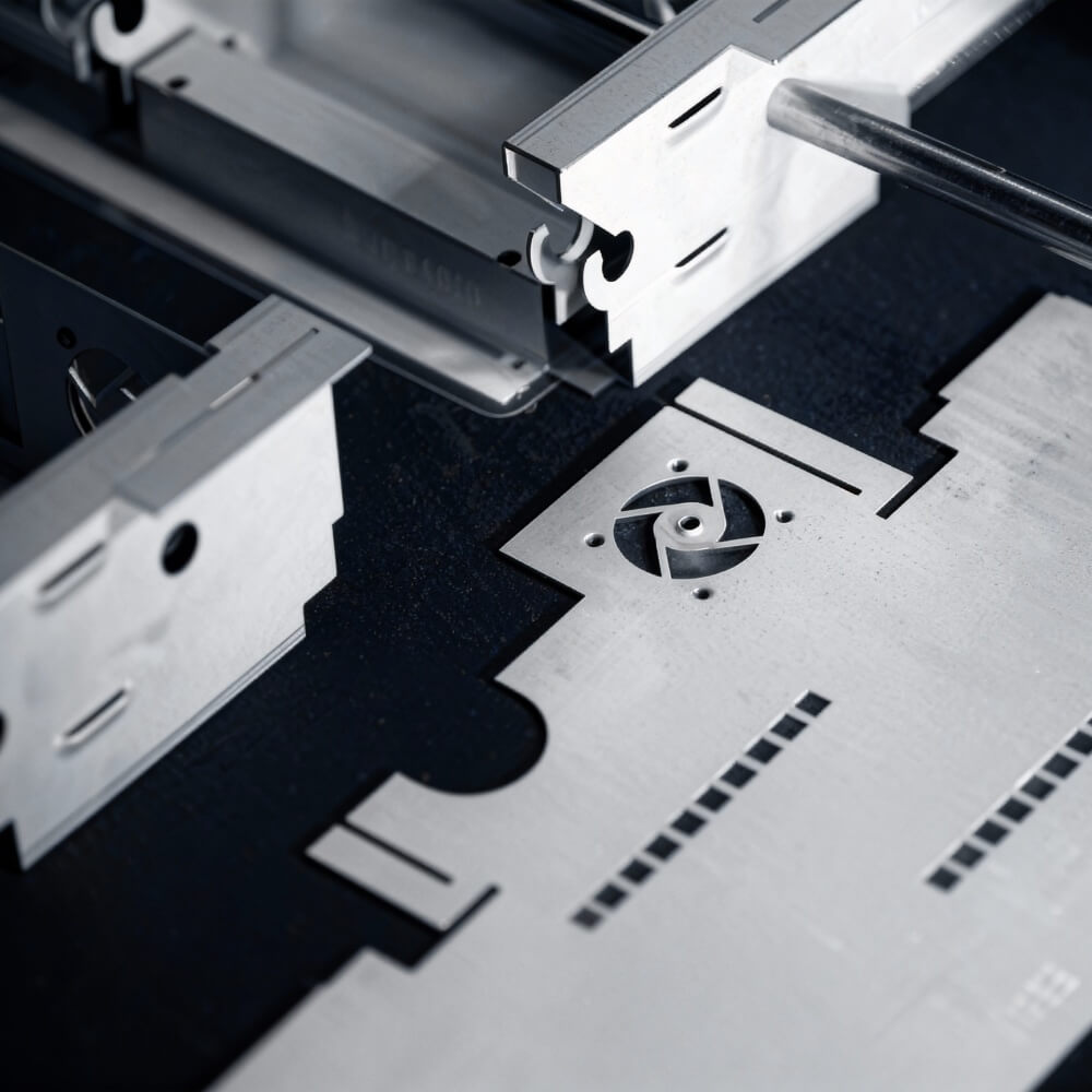 punching sheet metal assemble