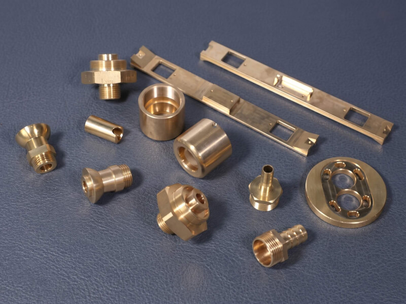 As-machined brass fabrication parts