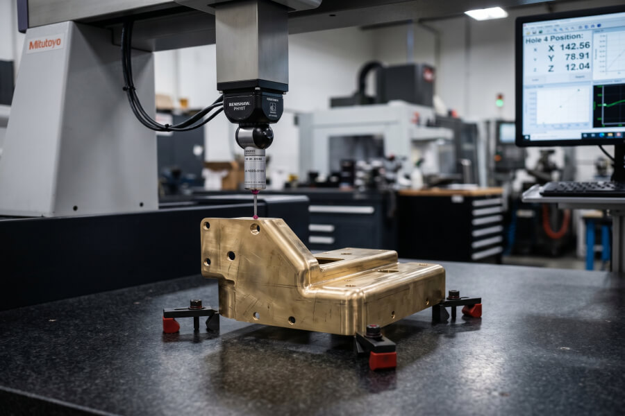 CMM inspection for brass First Article Inspection (FAI) report