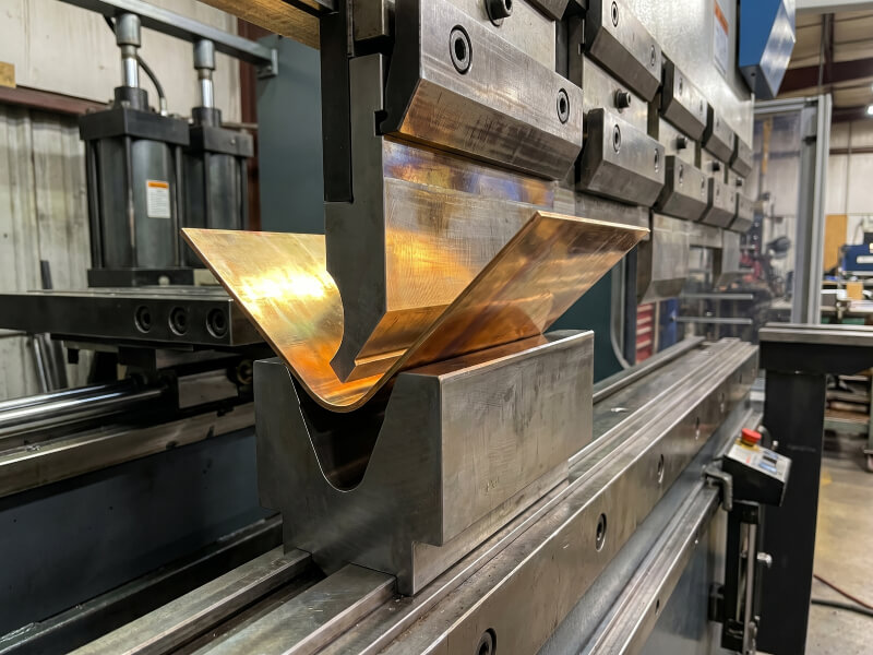 CNC bending for custom brass sheet metal