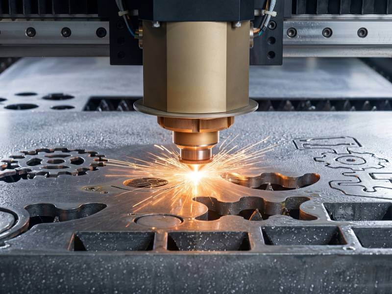 Taglio laser CNC di acciaio al carbonio spesso