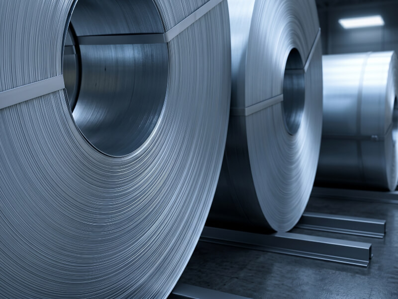 Cold rolled and galvanized steel coils