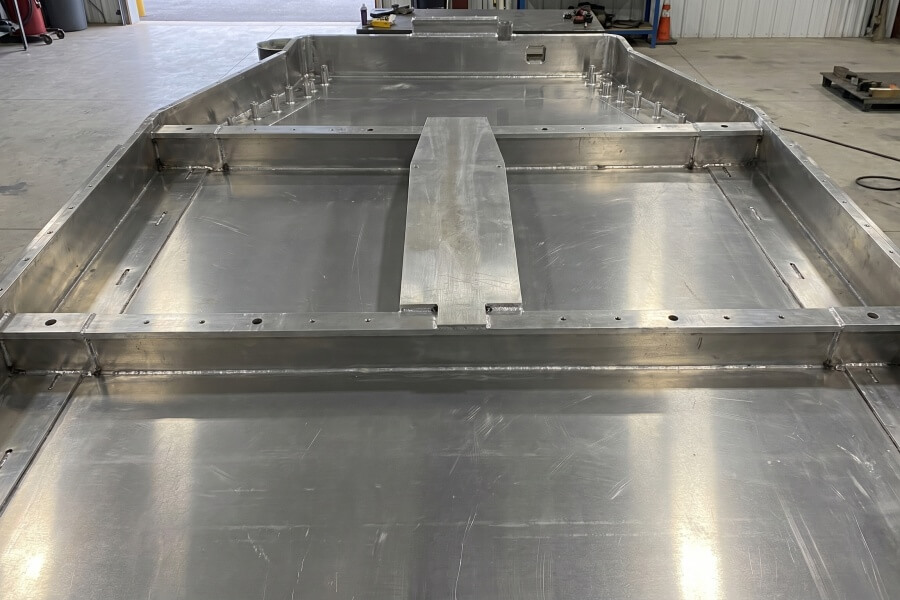 EV battery enclosure aluminum fabrication