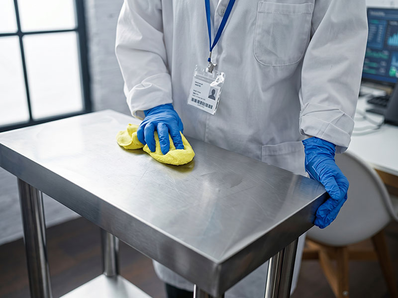 Electropolished stainless steel for medical use
