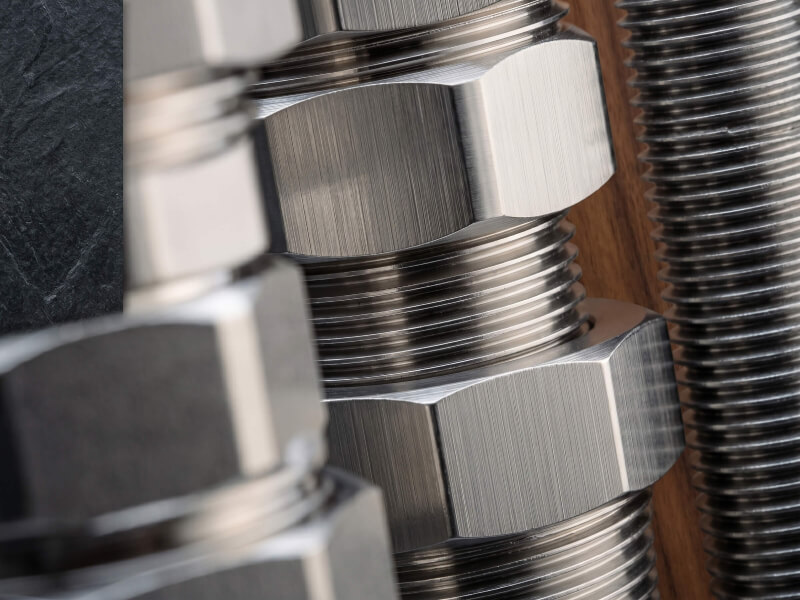 Nickel-plated brass fittings for corrosion resistance