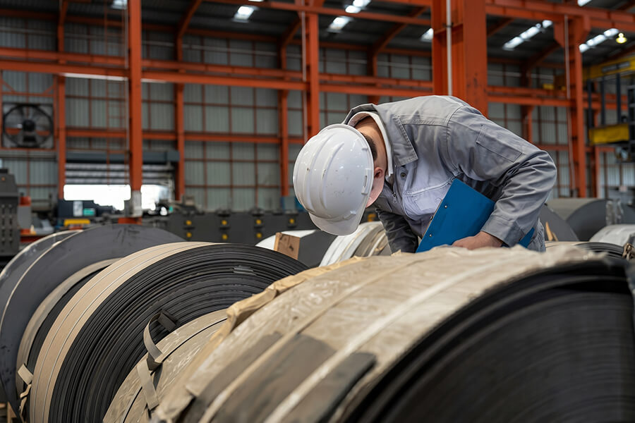 Quality control inspection in an ISO-certified facility