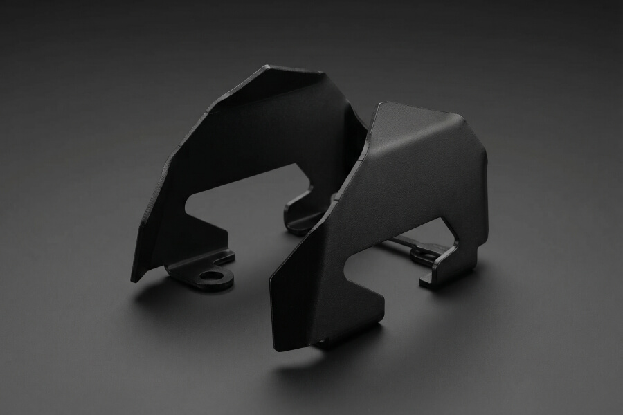deep black nylon part