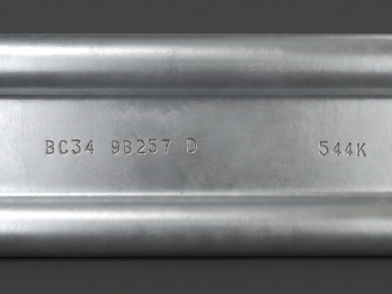 engraved metal part code traceability