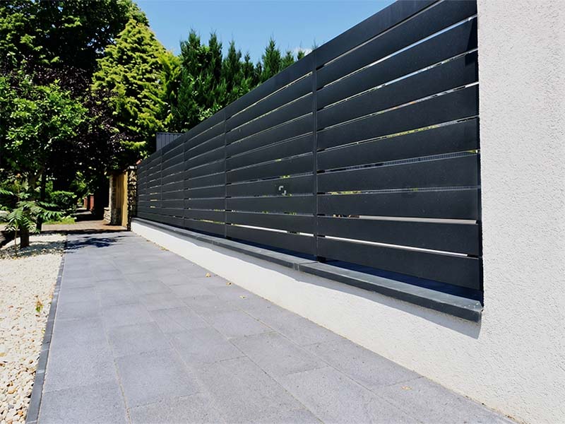Architectural powder coated louvers