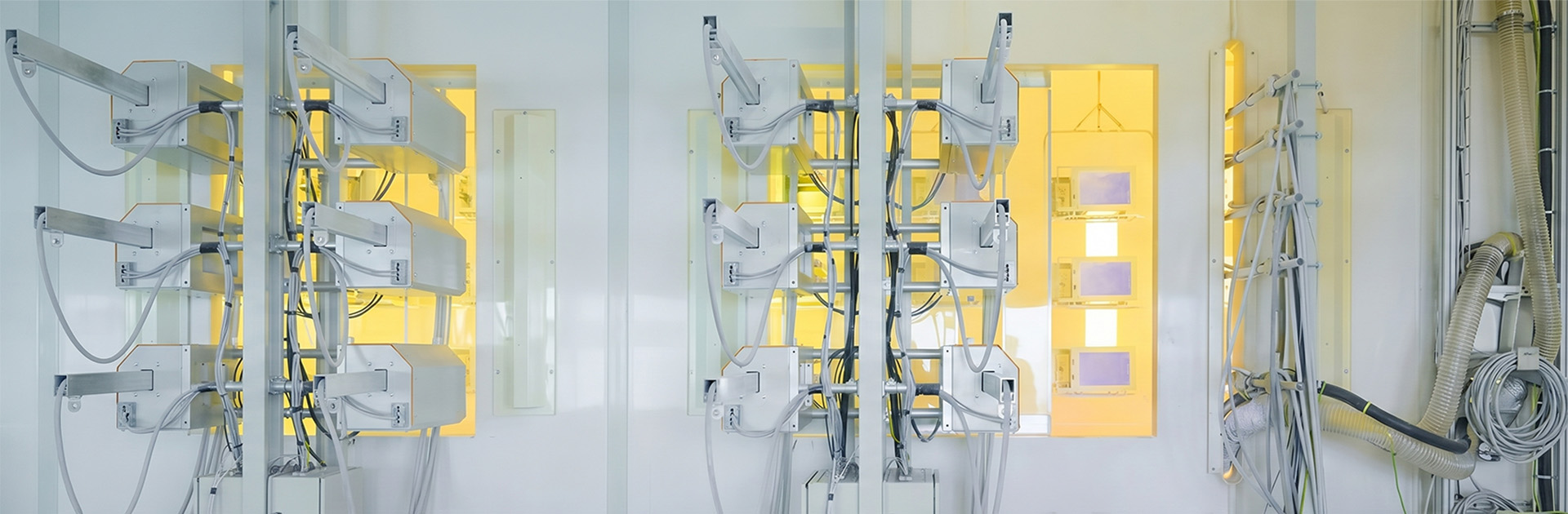 Automated industrial powder coating and metal fabrication production line