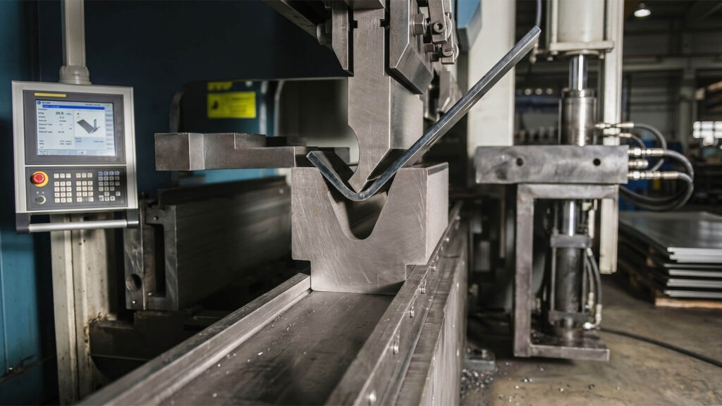CNC press brake bump forming
