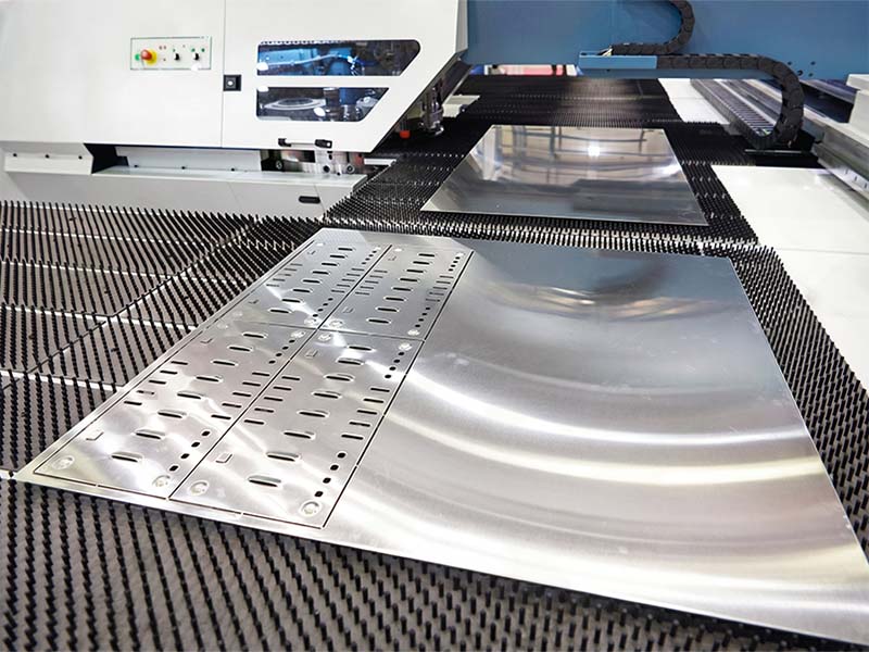 CNC punched louver patterns for thermal panels