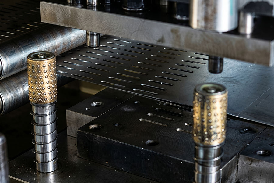 CNC punching of ventilation louvers