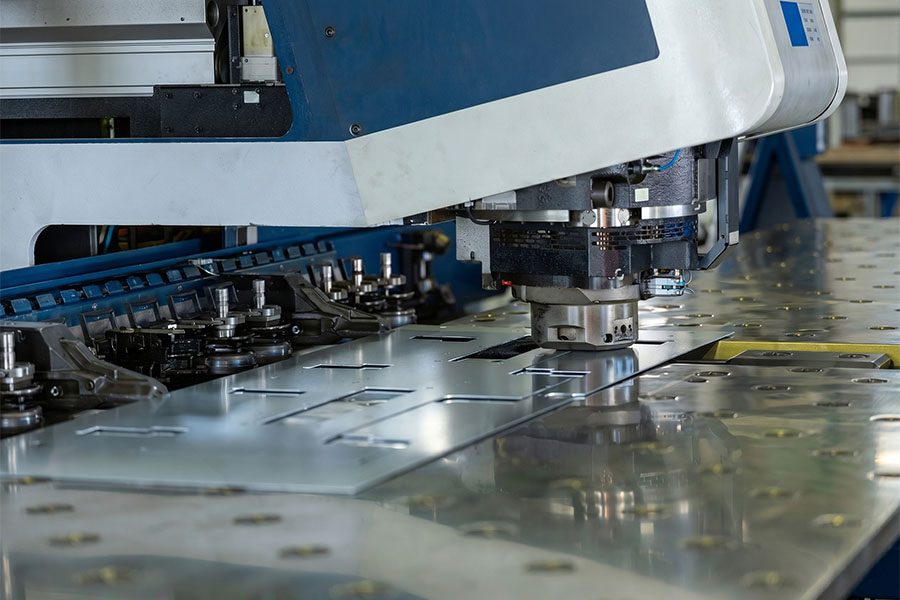 CNC punching ventilation cutouts in aluminum sheet metal