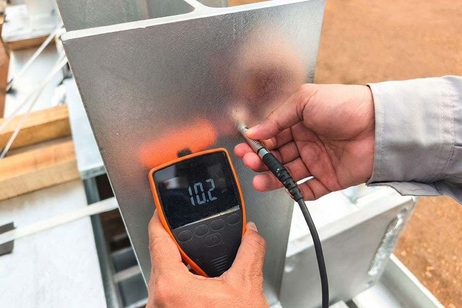 Coating thickness verification for quality control
