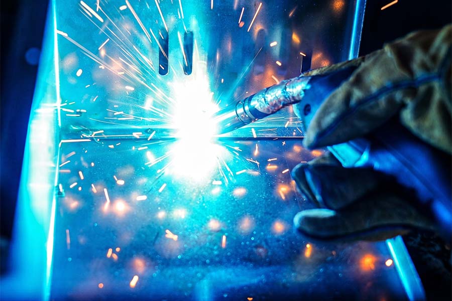 Continuous TIG welding process