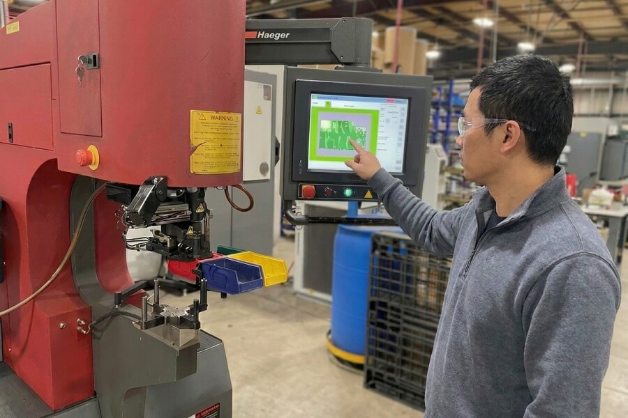 Haeger CNC press control interface