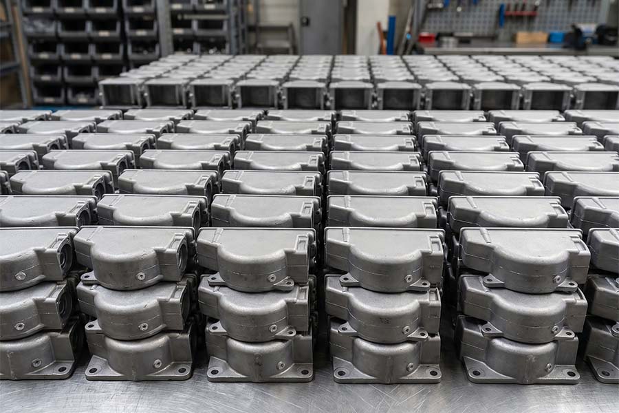 High-volume production of die cast aluminum enclosures