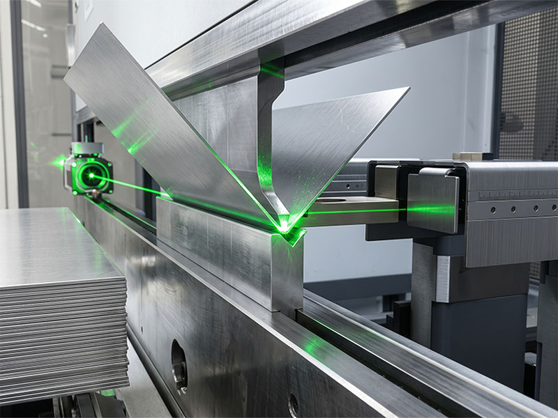 Laser-aligned CNC bending