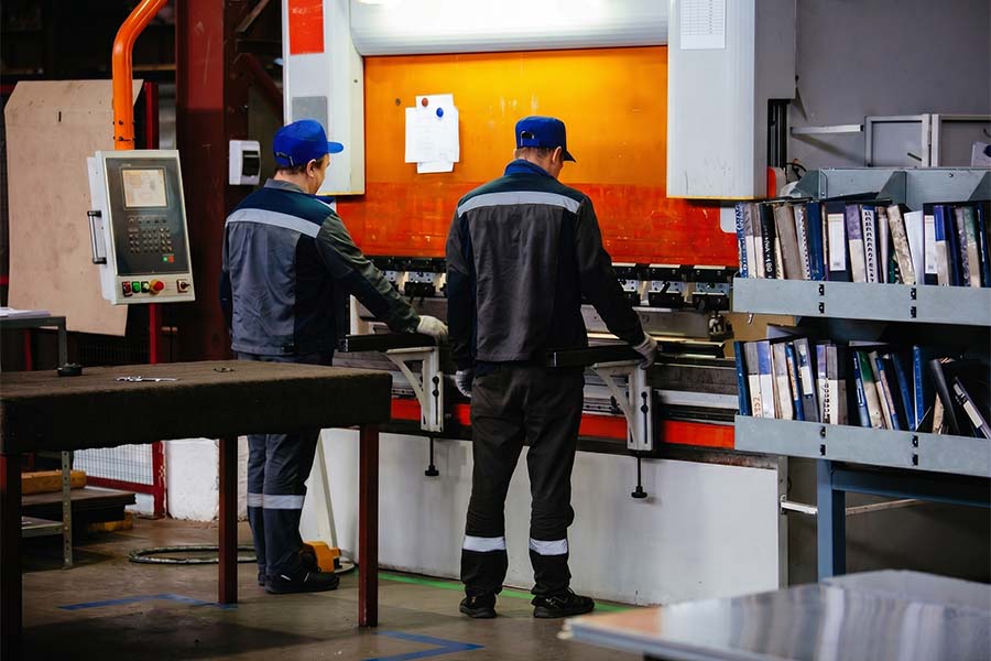 Multi-axis CNC press brake forming