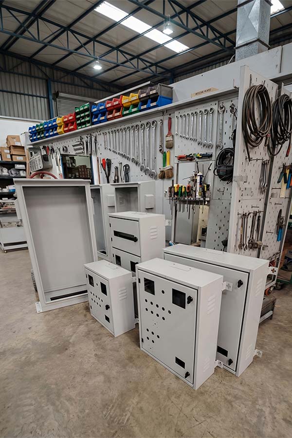NEMA 4X HMI enclosure series with pre-machined cutouts