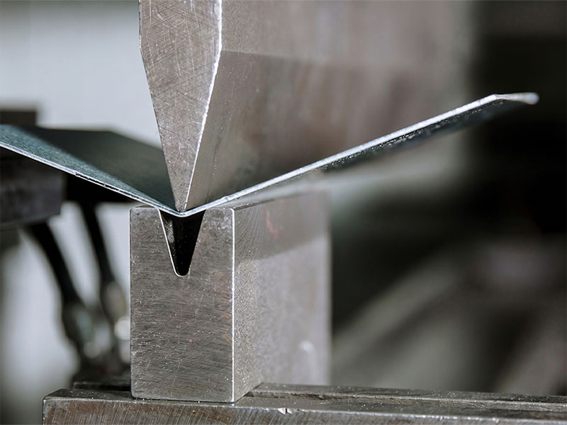 Precision CNC bending of 5052 aluminum sheet