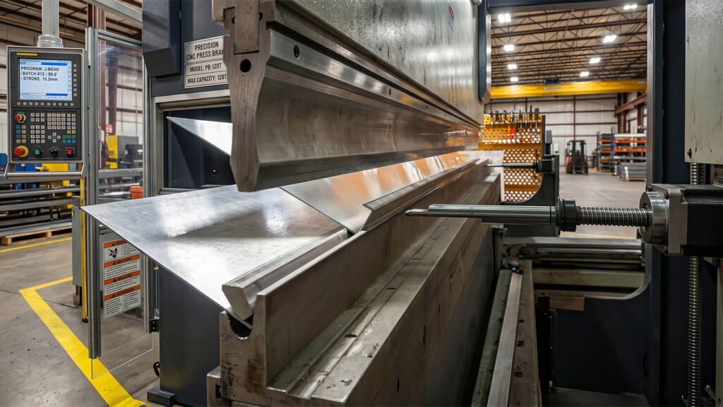 Press brake bending aluminum