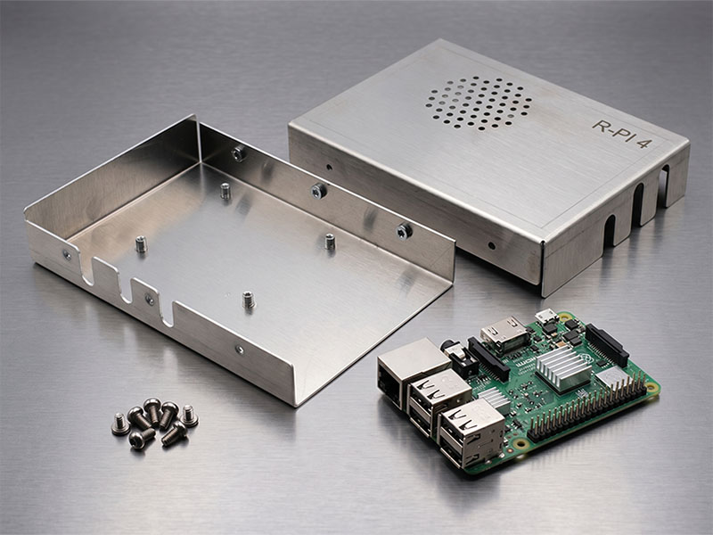 Pressed-in standoffs for internal PCB mounting