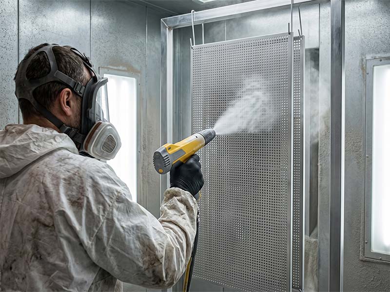Professional powder coating for telecom panels