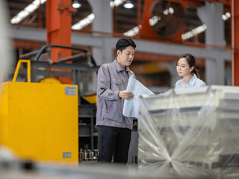 Reviewing blueprints for material compliance
