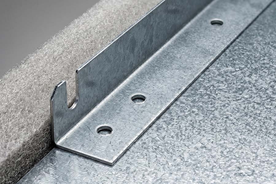 Spot welded sheet metal flange