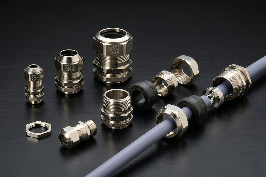 Waterproof cable glands for aluminum enclosures