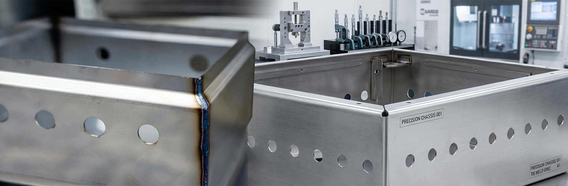 Welded stainless steel enclosure