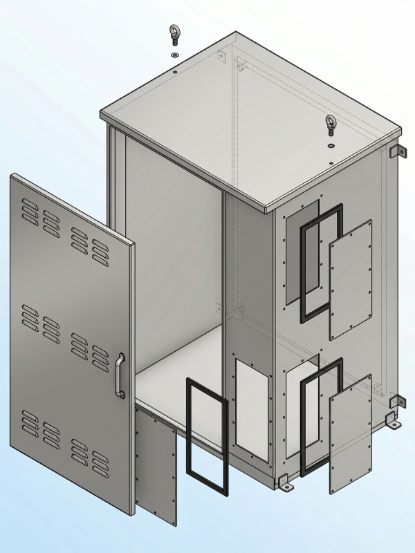 stainless steel enclosure CAD Design