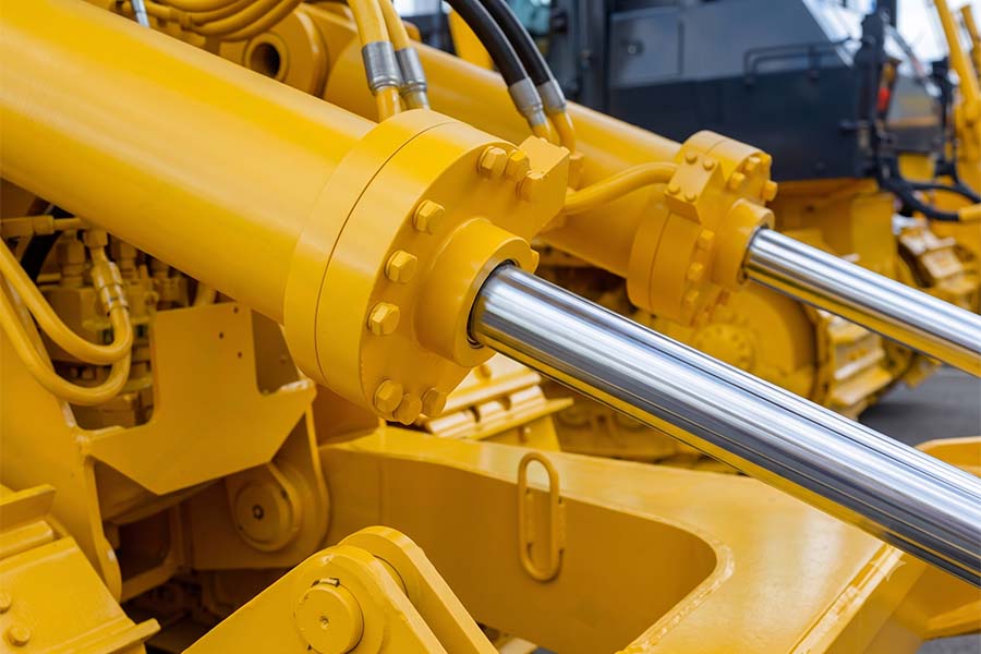 Hard chrome plated hydraulic cylinder rod