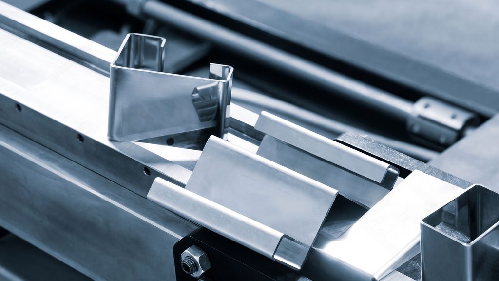 Precision bent aluminum sheet metal part