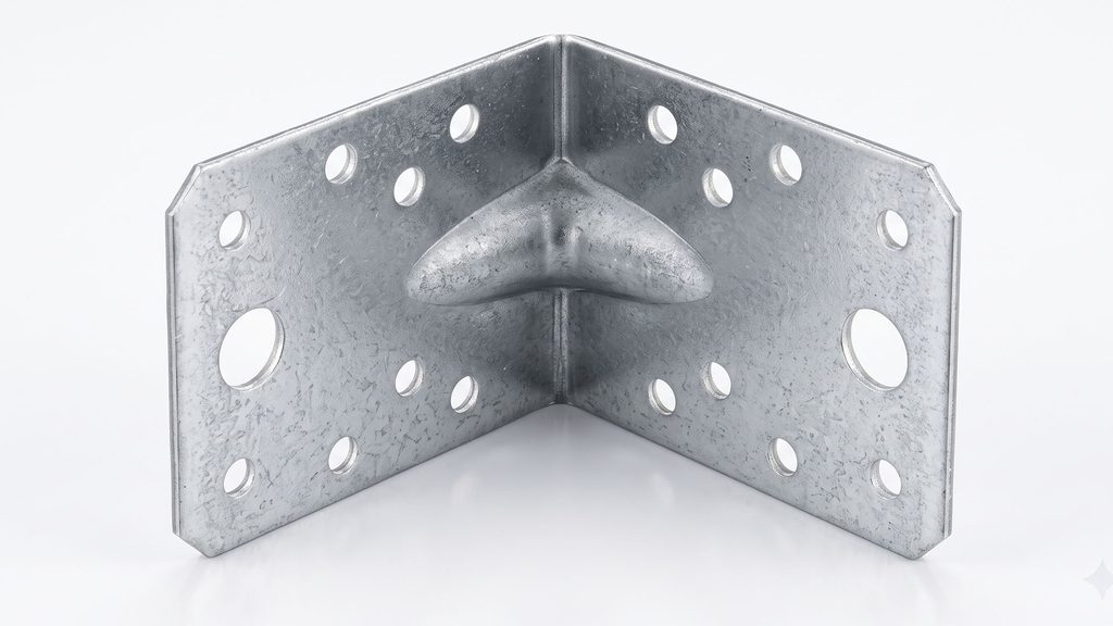 Heavy-duty stainless steel L-bracket hardware